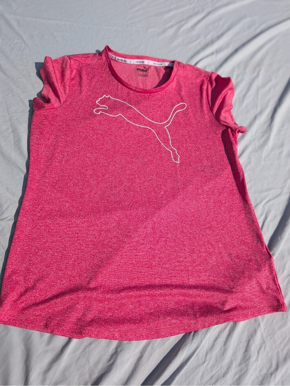 Puma Women's Pink T-Shirt Size Large